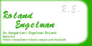 roland engelman business card
